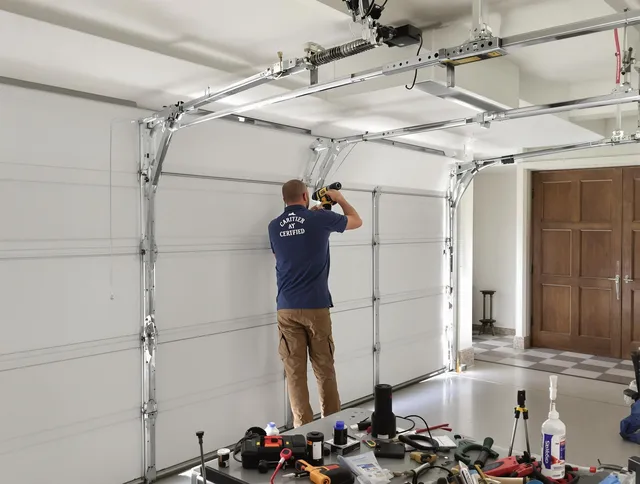 Laguna Hills Garage Door Repair certified technician performing precision garage door repair in Laguna Hills