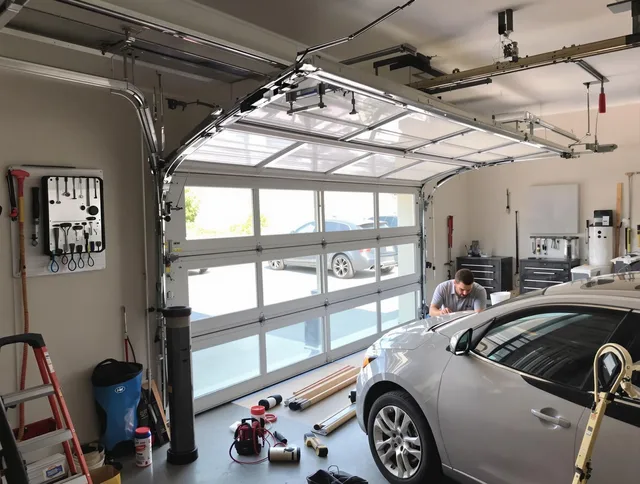Garage door noise reduction service by Laguna Hills Garage Door Repair in Laguna Hills