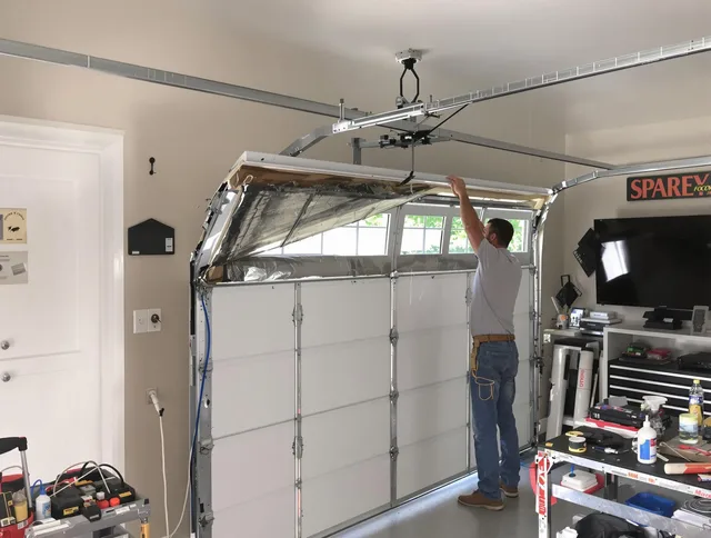 Garage door section replacement by Laguna Hills Garage Door Repair in Laguna Hills